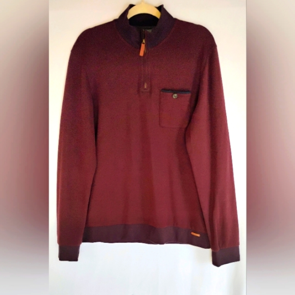 Ted Baker London Burgundy Dress Shirt